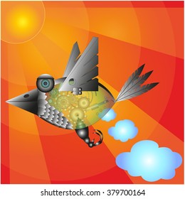 bird abstract illustration