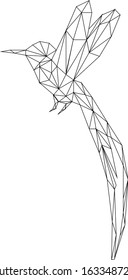 Bird abstract isolated on a white backgrounds, vector illustration