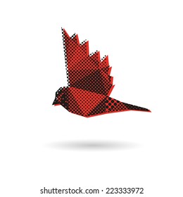 Bird abstract isolated on a white backgrounds, vector illustration 