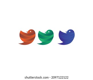 Plantilla de diseño del logotipo de Bird Resumen