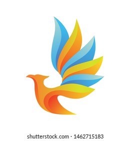Bird Abstract Logo Design Vector