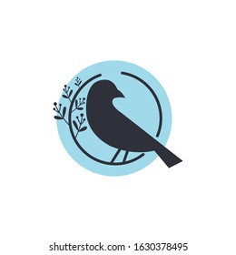 Bird Abstract Logo design vector illustration isolated on white background
