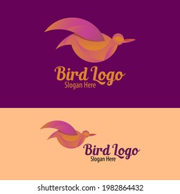 Bird Abstract Logo design vector design