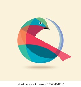 Bird Abstract Logo design vector design