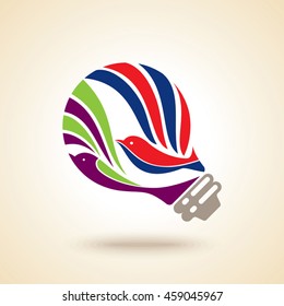 Bird Abstract Logo design vector design