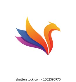 Bird Abstract Logo Vector