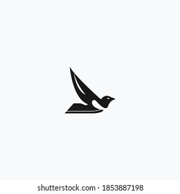 bird abstract logo vector design template download