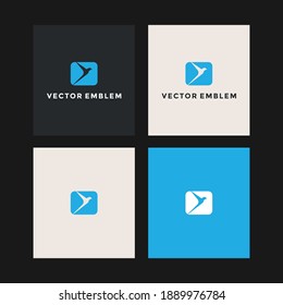 bird abstract logo vector design template