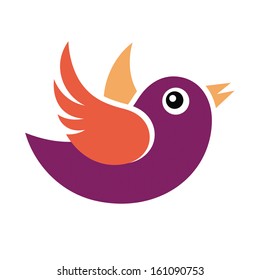 Bird abstract vector illustration