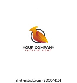 Ilustración de vectores con logotipo de aventura de aves. adecuado para su empresa