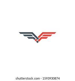 Wings Abstract Logo Unique Startup Company Stock Vector (Royalty Free ...