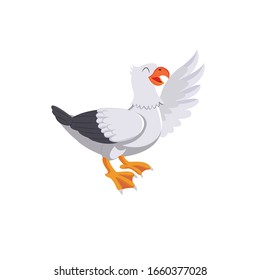 Bird. Animal Cartoon Vector Illustration 