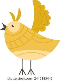 Bird Animal Cartoon Vector Illustration