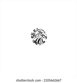 bird animal head silhouette illustration icon vector