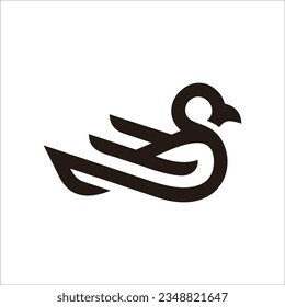 bird animal icon logo design