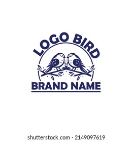 bird animal illustration design logo vector