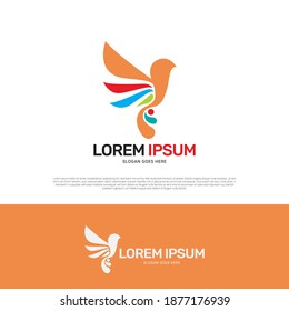 Bird animal logo icon symbol design