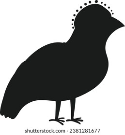 Bird animal Silhouettes flat vector.