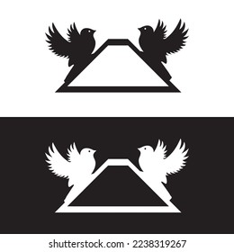 Bird animal vector logo design . icon logo 