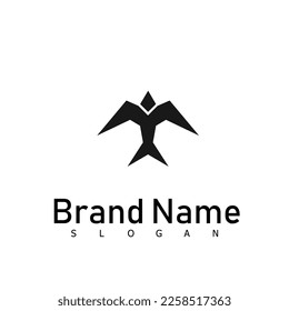 bird animal wings eagle logo vector design symbol