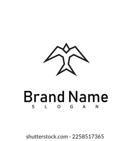 bird animal wings eagle logo vector design symbol