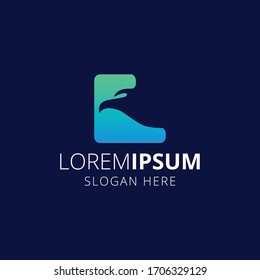 Bird App Logo Design. Bird modern logo Design Vector with blue gradient color.