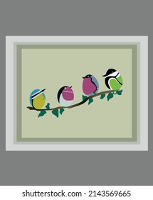 bird art vector cartoon beautiful illustration 