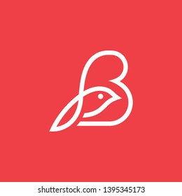 Bird B Logo - Vector Logo Template