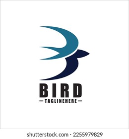 Bird B Logo - Vector logo template