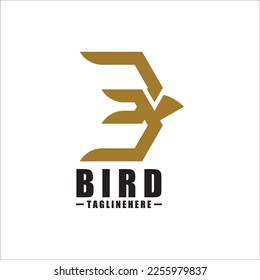 Bird B Logo - Vector logo template