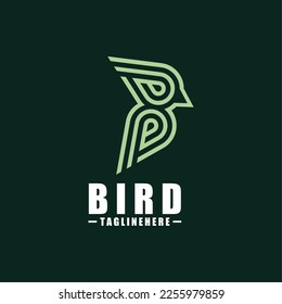 Bird B Logo - Vector logo template