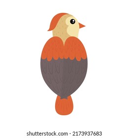 bird back view icon isolated
