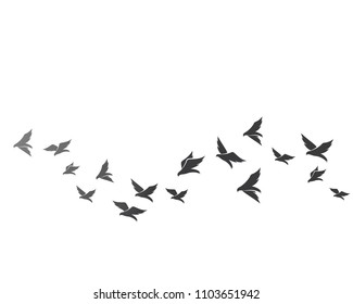 Bird background Template vector illustration