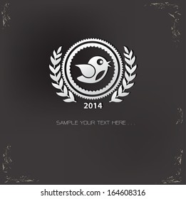 Bird Badge symbol,vector