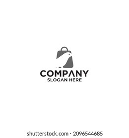 bird with bag logo concept logo vector