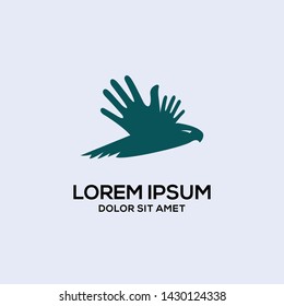 Bird band logo template design