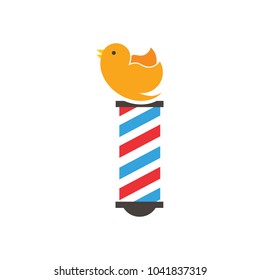 Bird Barber Logo Icon Design
