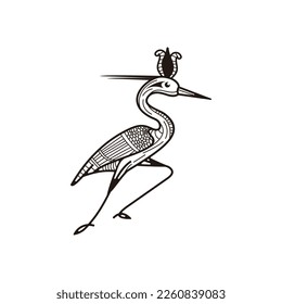 Bird beautiful icon logo vector