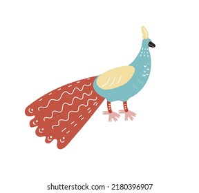 bird with a beautiful tail