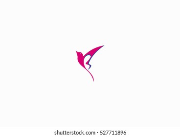bird beauty icon logo element