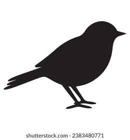 A Bird black Silhouette vactor.
