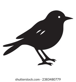 A Bird black Silhouette vactor.
