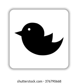 bird  - black vector icon