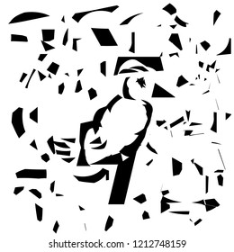 Bird Black and White