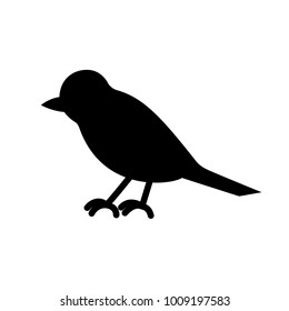 The bird is black and white. Silhouette of magpies, crows, crow or raven, object on white background, isolated, simple, stylized
