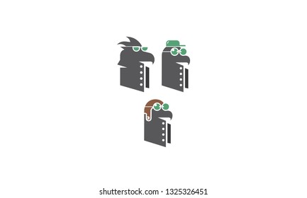 bird book icon logo vector