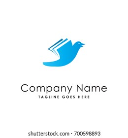 bird book logo template