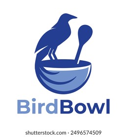 Bird Bowl Minimalist Logo Design