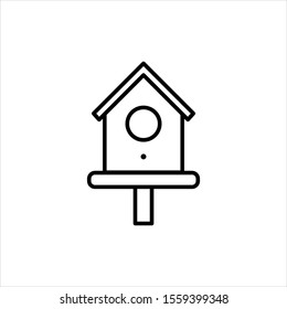 Bird box icon vector illustration logo template for many purpose. Isolated on white background.