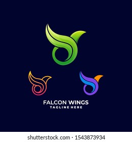 Bird Bundle Eagle Colorful Designs Concept illustration Vector Template. Suitable for Creative Industry, Multimedia, entertainment, Educations, Shop, and any related business